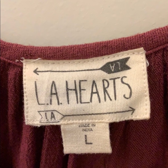 PAC Sun LA Hearts Burgundy dress - Picture 3 of 3